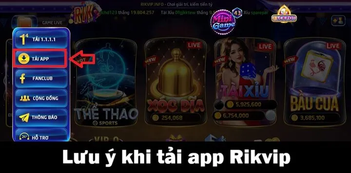 Tải app Rikvip - Cài đặt IOS & Android hoàn toàn miễn phí 5 Vài điều cần chú ý khi tải app Rikvip