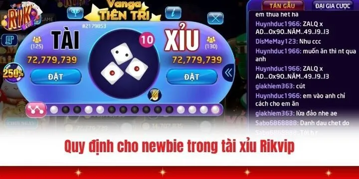Tài xỉu Rikvip - Sân chơi đặt cược xanh chín nhất 2026 3 Quy định cho newbie khi chơi tài xỉu Rikvip