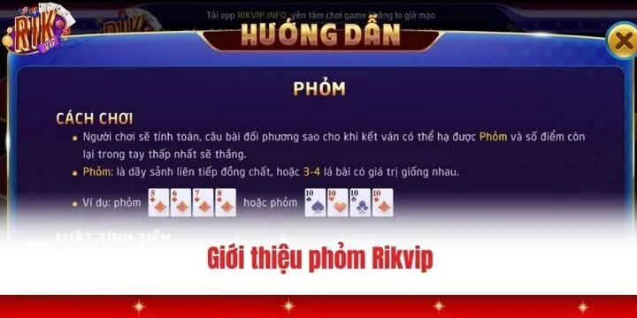Giới thiệu nhanh về game bài phỏm Rikvip