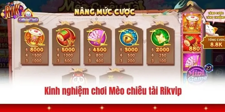 Những kinh nghiệm tham gia Mèo chiêu tài Rikvip thắng