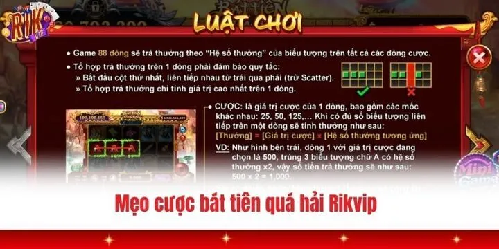 Bát tiên quá hải Rikvip - Chi tiết luật chơi cho người mới 4 Bát tiên quá hải Rikvip và một số mẹo nâng tỷ lệ thắng lợi