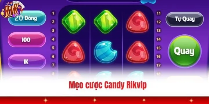 Candy Rikvip - Thế giới kẹo ngọt đầy màu sắc và hũ lớn 4 Bí kíp điều chỉnh dòng cược Candy Rikvip tối ưu lợi nhuận