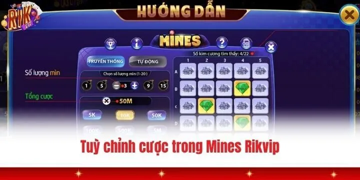 Mines Rikvip - Thử thách dò mìn kịch tính cho mọi game thủ 3 Hướng dẫn cách chơi Mines Rikvip từ a đến z